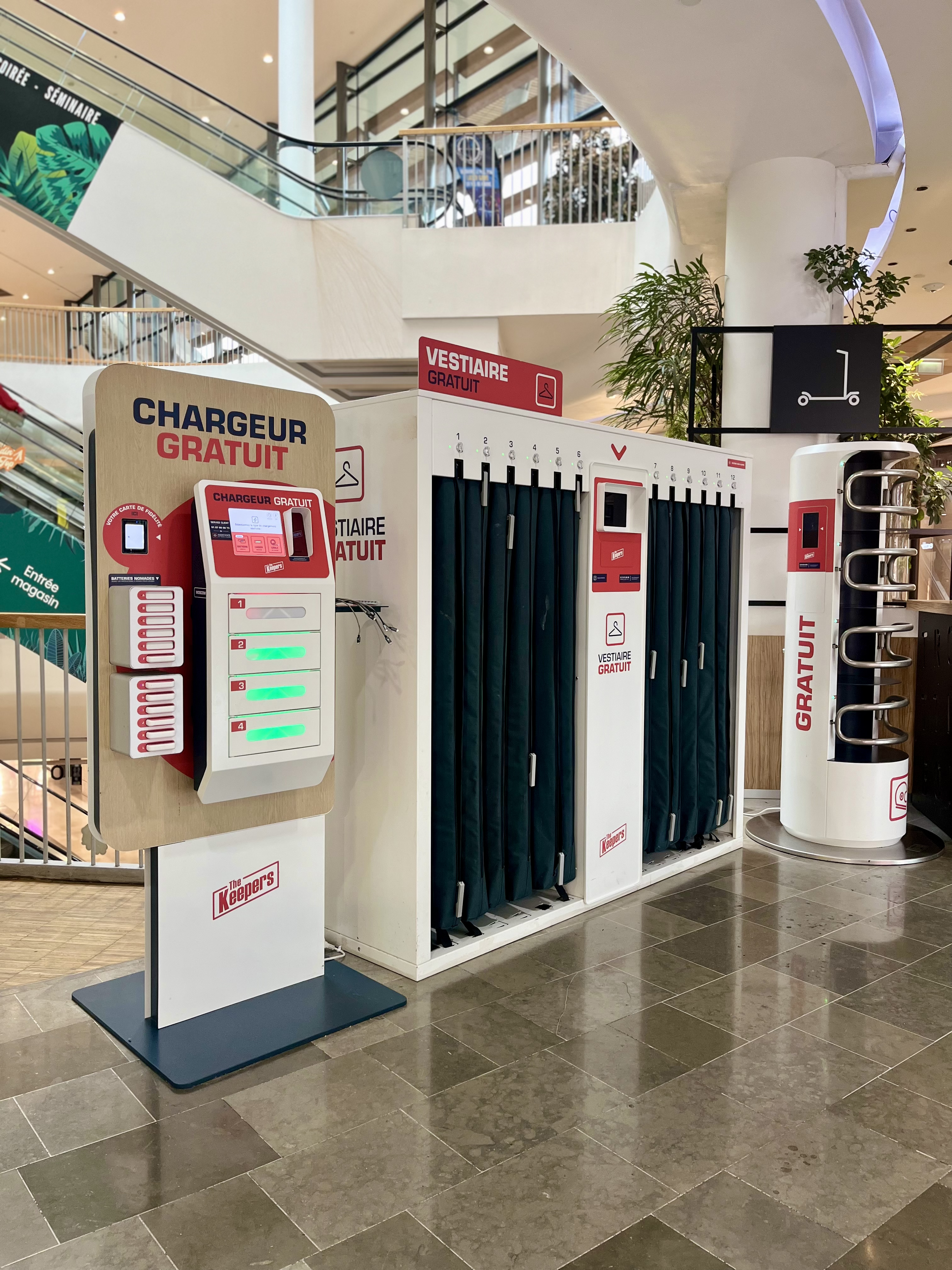 Das Keepers Multi-Service-Angebot in einem Einkaufszentrum